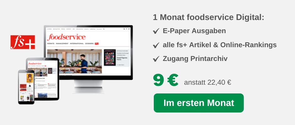 foodservice Digital 1 Monat für 9 €