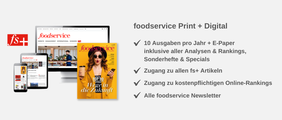 foodservice Print + Digital Jahresabo